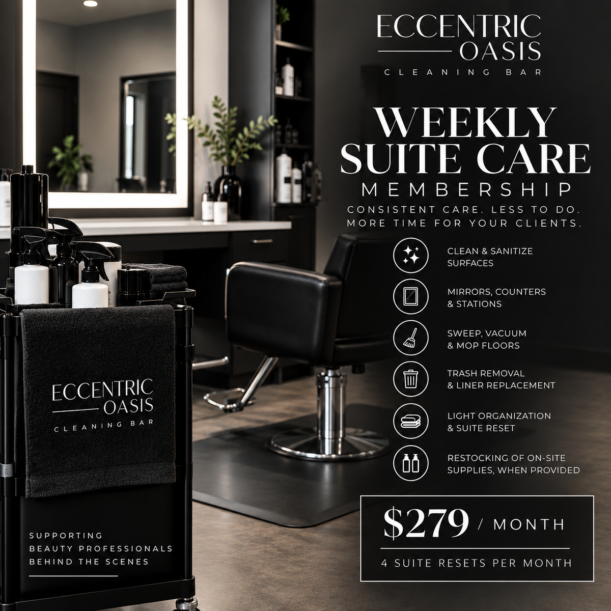 WEEKLY SUITE CARE MEMBERSHIP (Billed every month)