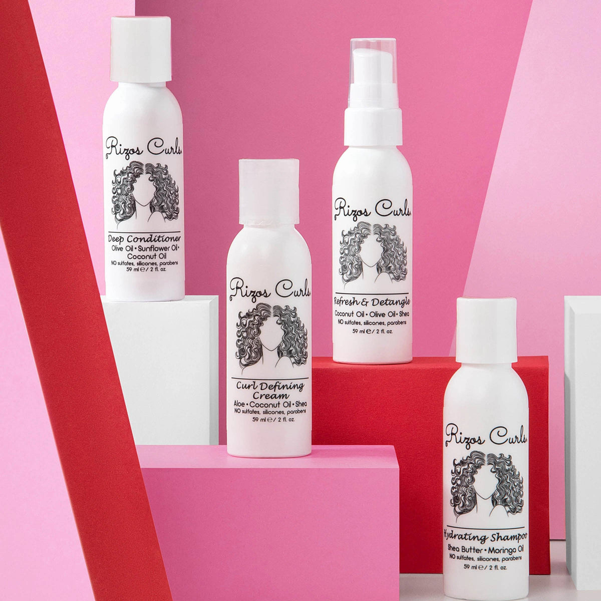 Rizos Curls Complete Four Step Travel Kit
