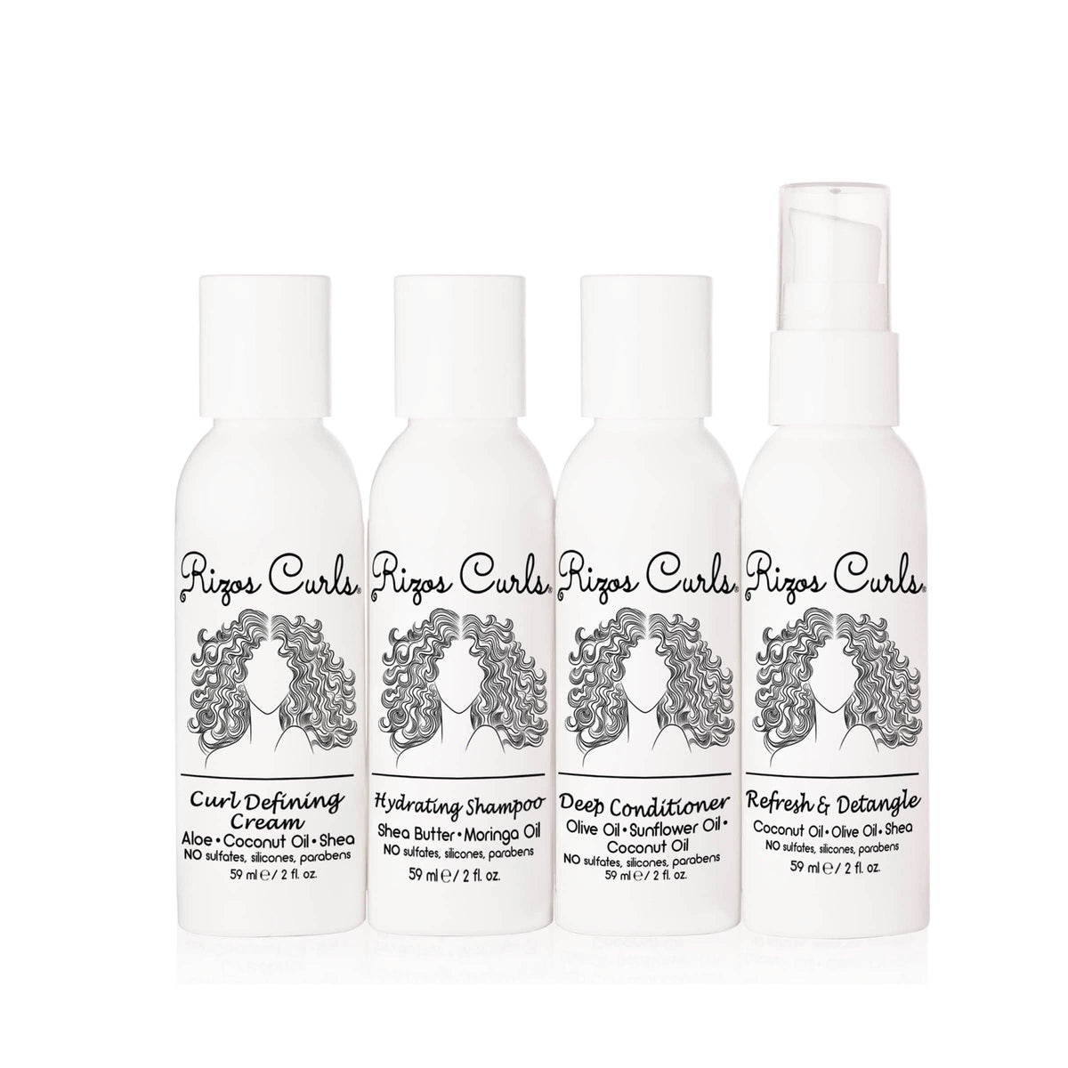 Rizos Curls Complete Four Step Travel Kit